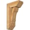 Ekena Millwork Olympic Slat Rough Sawn Bracket w/ Offset Brace, Western Red Cedar, 8"W x 18"D x 30"H BKT0806X18X30OLY06RWR - alternate 1